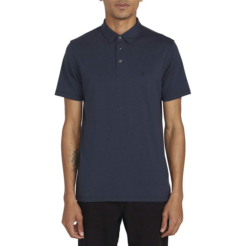 Volcom mens Wowzer Modern Fit Polo Shirt, Navy, Large US - Image 1